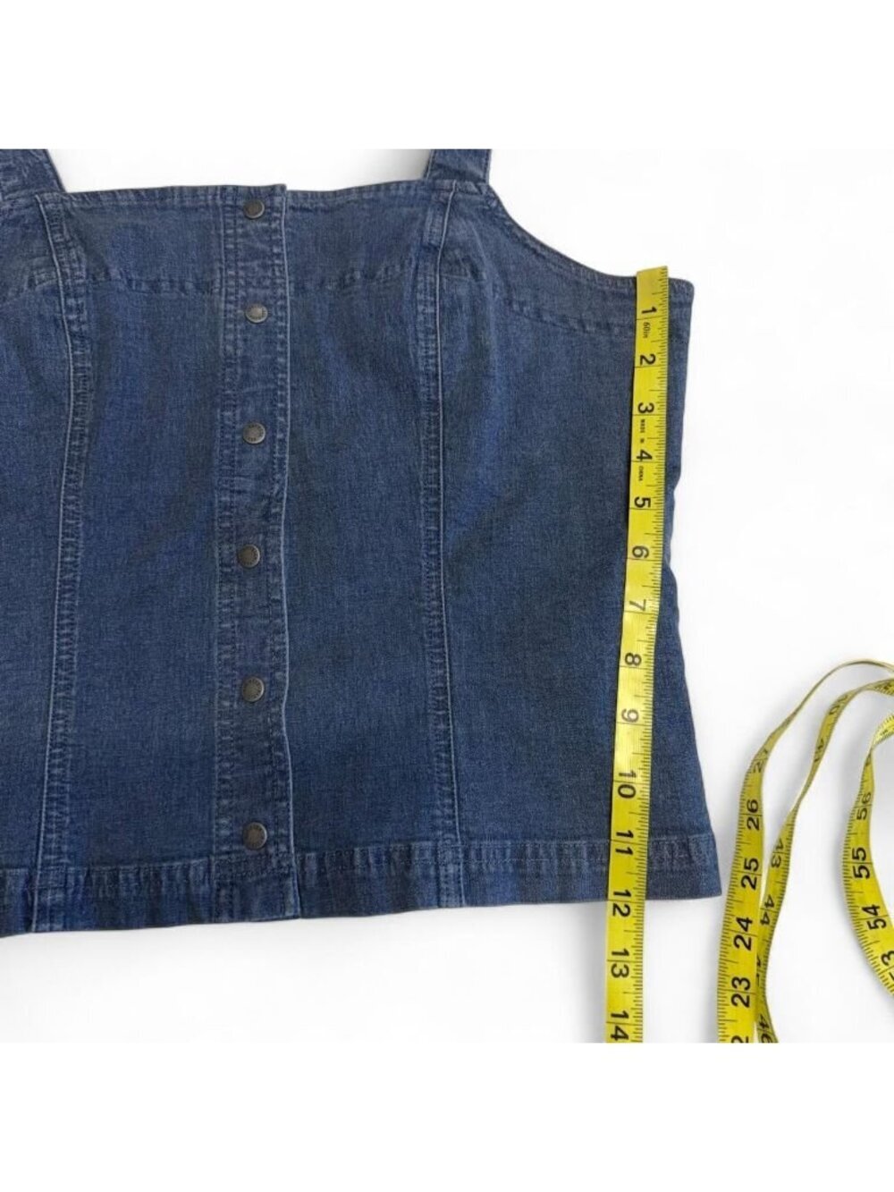 Vintage Y2K Harley Davidson Denim Crop Top Women's Medium Moto Biker Festival - Picture 7 of 7